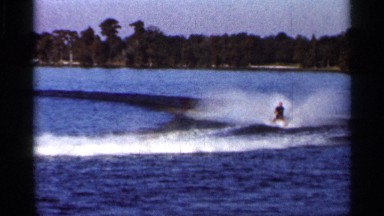 1966: water ski fall on a sunny day FLORIDA