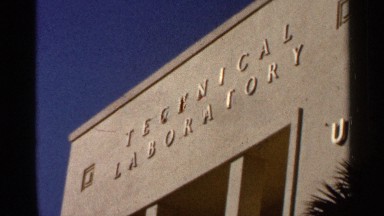 1966: technical laboratory board is clearly visible it is a big building