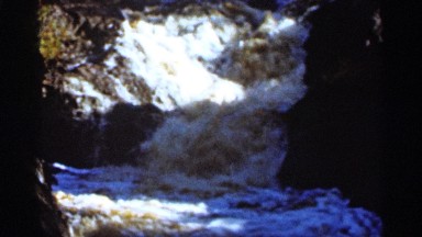 1965: beautiful white water waterfall. DULUTH MINNESOTA
