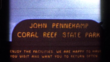1966: a board of landmark that represent the area of park