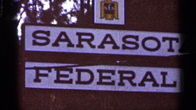 1966: throwback video of black and white sign describing a small town FLORIDA
