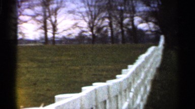 1966: rural fence line GEORGIA
