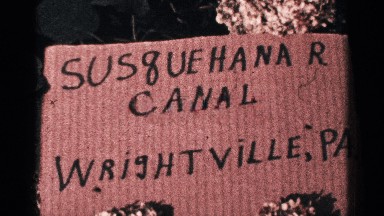 1964: large correlated writing surface serves for an unprofessional sign