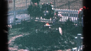 1964: eternal flame burning in a memorial to soldiers who gave their life