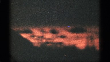 1965: at the evening time the sky is look like a fire volcano