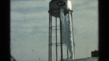 1965: water tower leaking frozen water DULUTH MINNESOTA