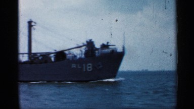 1958: starboard side of a naval ship FLORIDA
