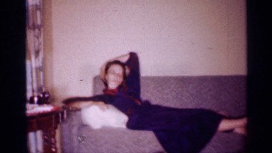 1958: boy playing with his parent NEW JERSEY