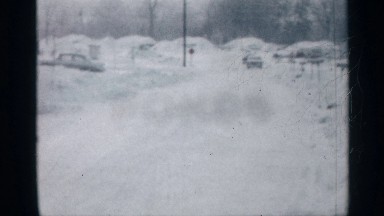 1958: Heavy Snowfall with Cars Stranded in Small New Jersey Town