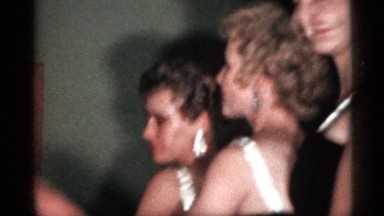 1958: three women are dancing in a party at function hall entertainment