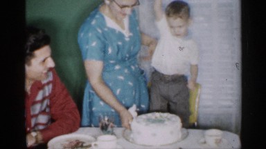 1958: kid playing and enjoying in her home around with her mom NEW JERSEY