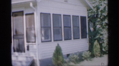 1958: front yard and driveway of a house NEW JERSEY