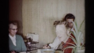 1959: Family Gossiping During Lunch in Michigan
