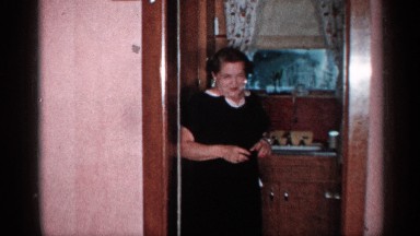 1955: preparing for an event in an average size home with guests. NEW YORK