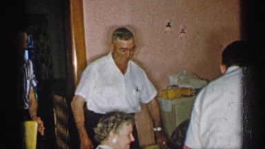 1955: the family member arranging a lunch for their guest NEW YORK