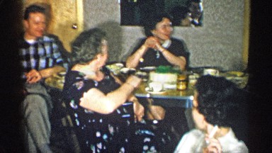 1955: a group of adults enjoying each others company NEW YORK