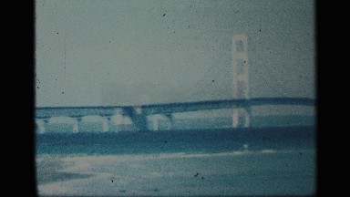 1959: older footage of golden gate bridge NEW YORK