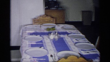 1959: a dinner preparation at home. NEW YORK