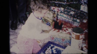 1959: kid playing and enjoying in her home NEW YORK