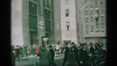1959: people walk around outside in the boundaries they're allowed to go