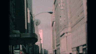 1959: view of the city buildings from the street NEW YORK