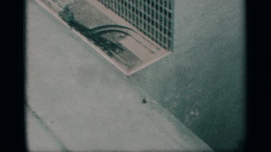 1959: looking down from the roof NEW YORK