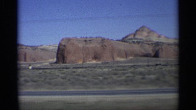 1959: A Beautiful View of the Mud Ranges of the Grand Canyon from a Vehicle