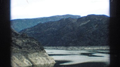 1959: panoramic view of hoover dam and surrounding mountains ARIZONA