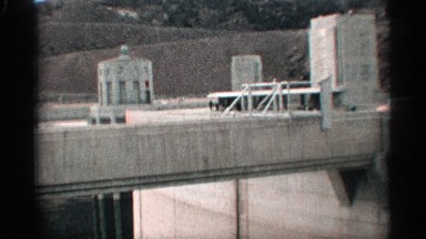 1959: industrial structure made of asphalt built over a water body ARIZONA