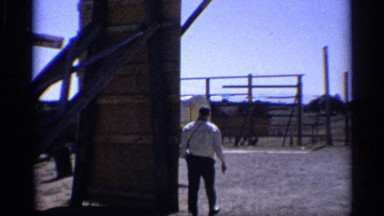 1959: man enter into the loading point as forest ARIZONA