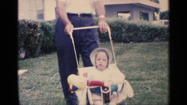 1959: a person is walking in the forest with their child FLORIDA