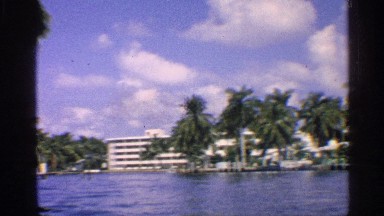 1959: a dam surrounding with trees and plants