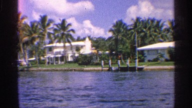 1959: traveling down a river in a subtropical area showing the scenery FLORIDA