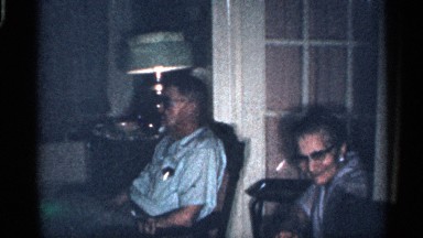 1959: old man and his family having some time together and having fun