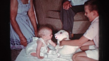 1959: the baby play his grandfather and his brothers
