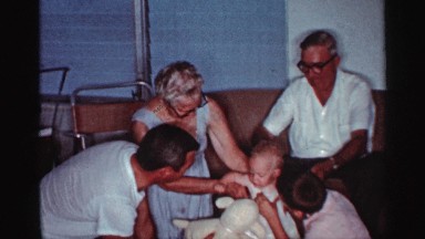 1959: A Cute Moment with Baby in a Park, FLORIDA