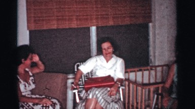 1959: people sitting around in a room talking FLORIDA