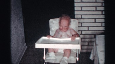 1959: kid playing and enjoying in her home FLORIDA