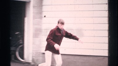 1969: person plays with scatting around middle of road and home OHIO