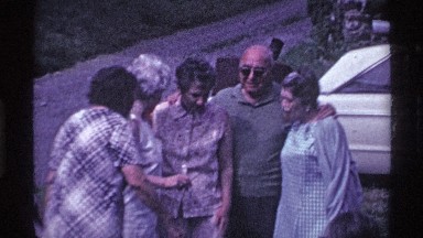 1969: a group of adults posing together outside for a photograph OHIO
