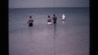 1973: some person beach bath in the morning time four members in men FLORIDA