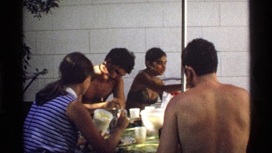 1978: a dinner with friends at a resort. CALIFORNIA