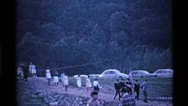 1969: peoples are vacating from farm to safe place because of an earthquake