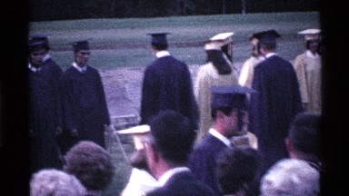 1969: graduation procession OHIO