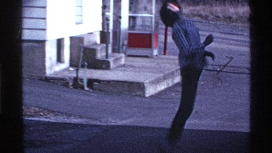 1969: young teenage girl jumping outside OHIO