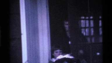 1969: mother and son go to school and office and morning time