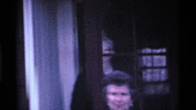 1969: the man and lady came out from the house the talking each others