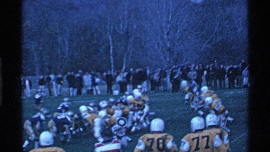 1969: several people gathered to watch a contest between two opposing sports
