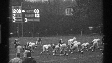 1969: roxbury football team leading 13 to 0 in the 2nd quarter of the 12 minute