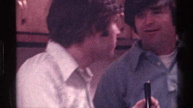 1976: two people interacting and joking with each other for the camera KENTUCKY